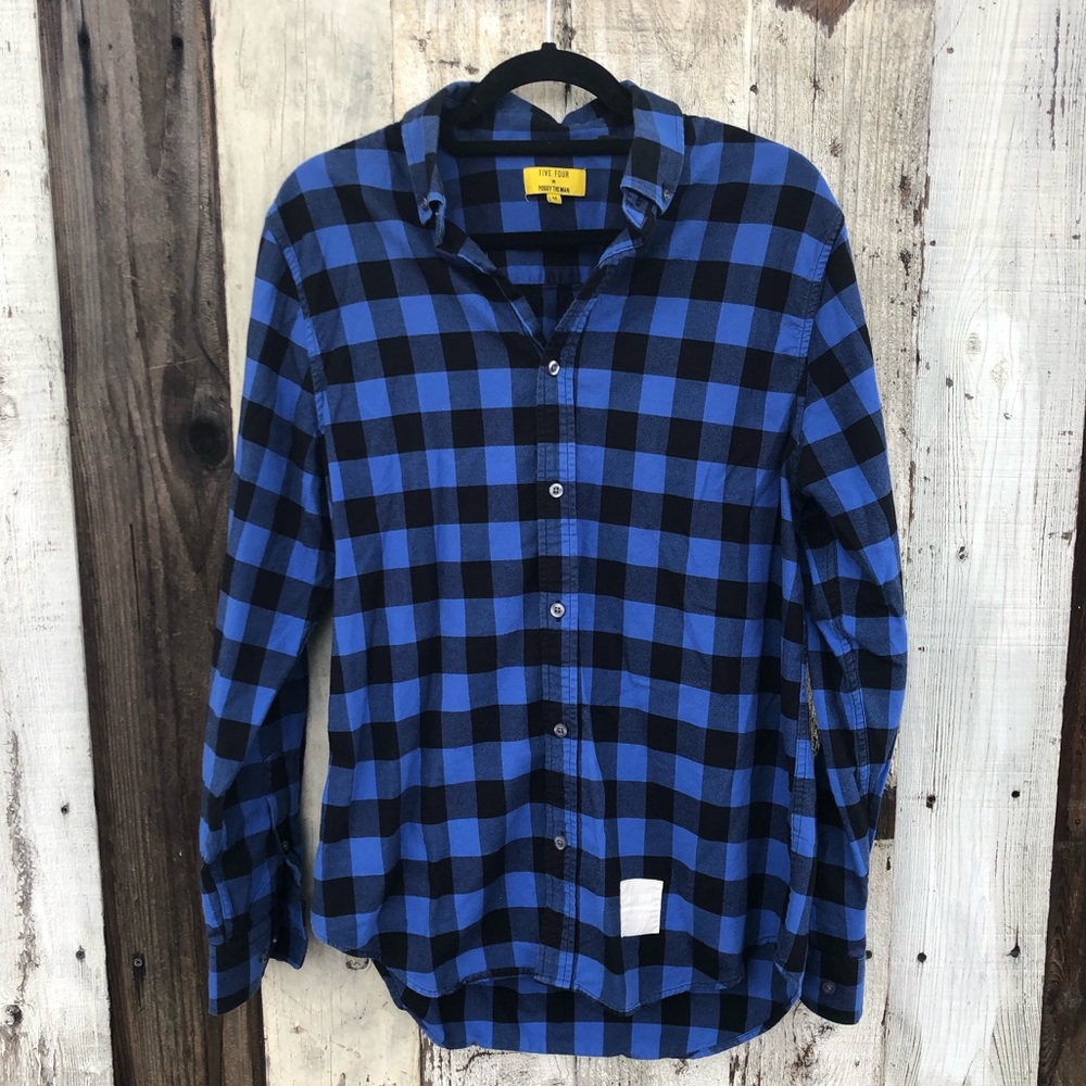 Five Four Poggy The Man Plaid Button Up